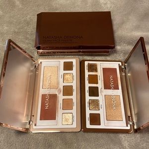 Natasha Denona Glam Face Palettes in Light and Dark. Gently used.